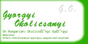 gyorgyi okolicsanyi business card